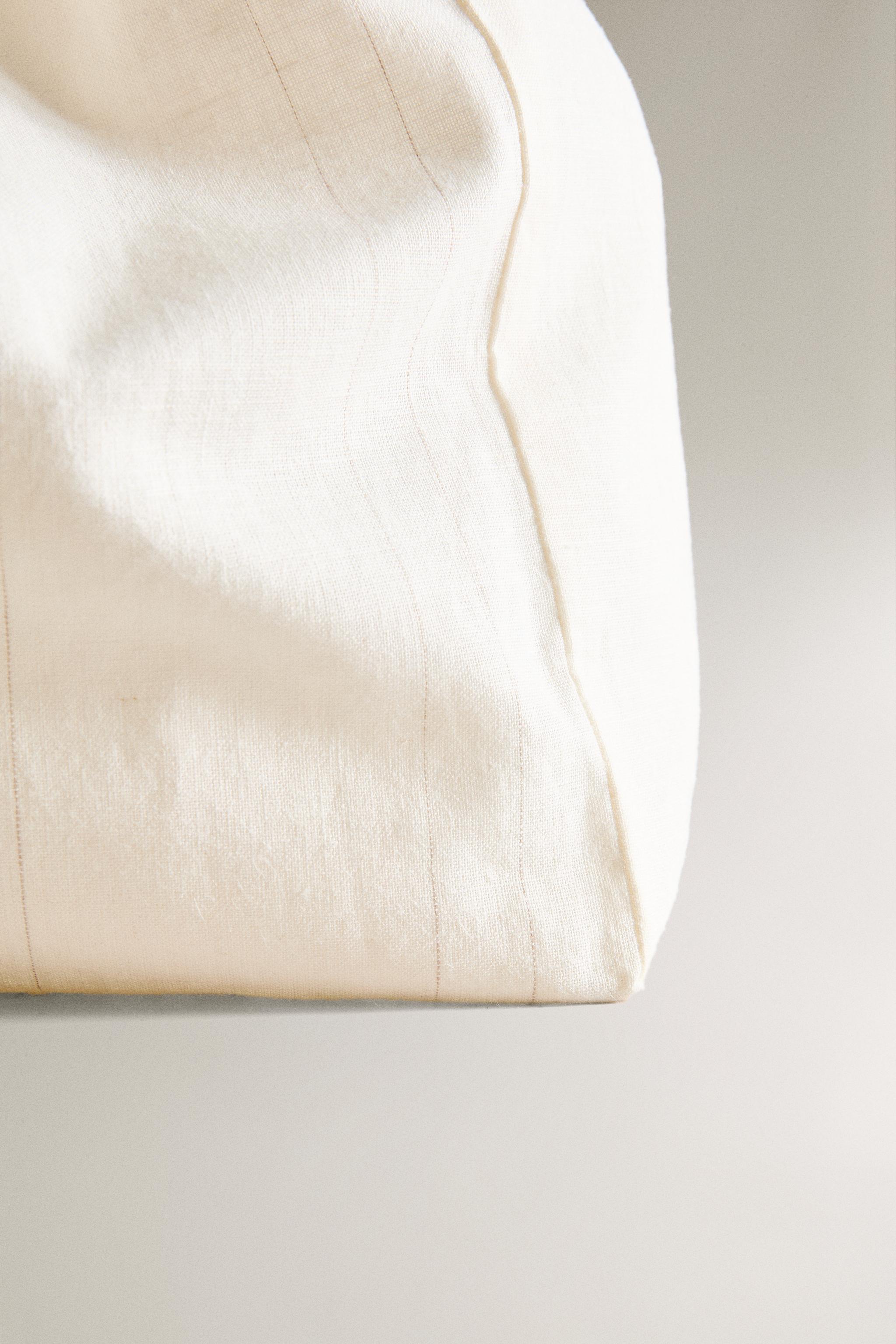 LINEN AND COTTON LAUNDRY BAG